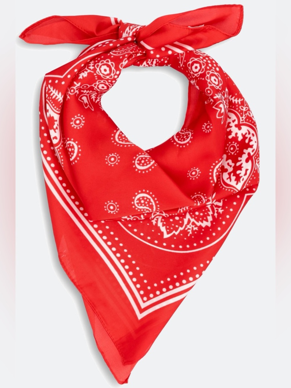 Girly-Daisy Satin Scarf